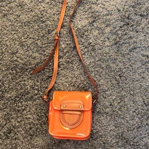Orange crossbody bag